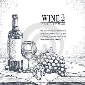 Exquisite winery poster design