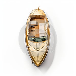 Exquisite Wooden Boat: Aerial Photography With Vivid Designs