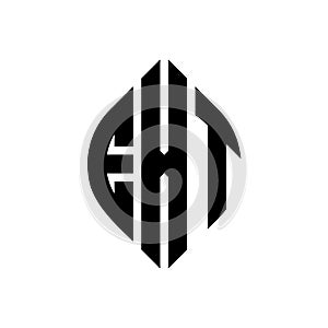 EXT circle letter logo design with circle and ellipse shape. EXT ellipse letters with typographic style. The three initials form a photo