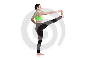 Extended Hand-To-Big-Toe yoga pose