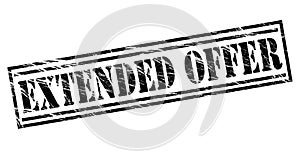 Extended offer black stamp