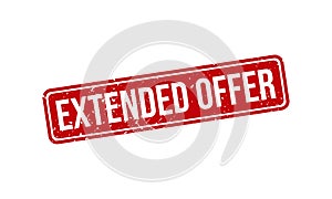 Extended Offer Stamp Seal Vector Illustration