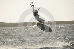 Kiteboarding jump