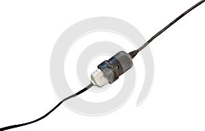 Extension cable and plug with two euro pins, to connect electric