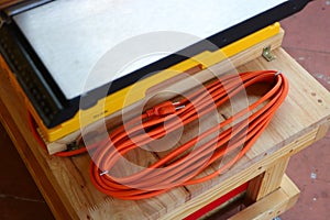 Extension cord of cross cut sled