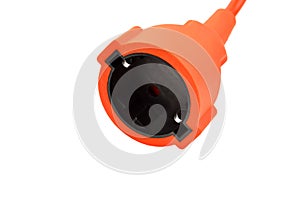 Extension electric cable with plug