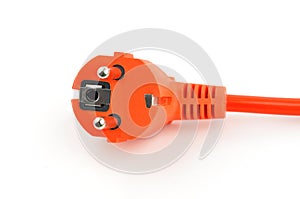 Extension electric cable with plug