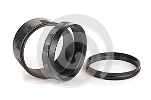 Extension rings for macrophotography isolated