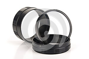 Extension rings for macrophotography isolated