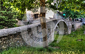 Exterioir view to Tanners Bridge near Lana river, tirana, Albania