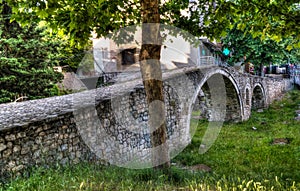 Exterioir view to Tanners Bridge near Lana river, tirana, Albania photo