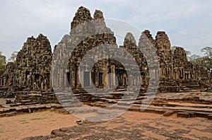 Exterior of 100 Faces of Buddha, Bayon Temple, Cambodia