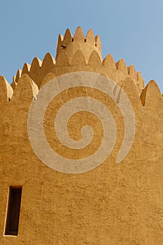 Exterior of the Al Ain Palace Museum in Al Ain, Abu Dhabi, United Arab Emirates