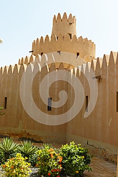 Exterior of the Al Ain Palace Museum in Al Ain, Abu Dhabi, United Arab Emirates