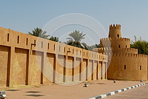 Exterior of the Al Ain Palace Museum in Al Ain, Abu Dhabi, United Arab Emirates