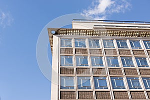 Exterior of an anonymous generic office building