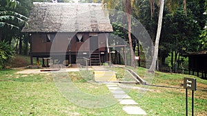 Exterior of antique Ethnic Malay house