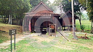 Exterior of antique Ethnic Malay house