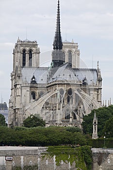 Dáma katedrála paríž francúzsko 