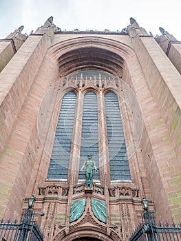 Exterior architecture of Liverpool cathedral