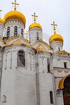 Exterior of the Assumption Cathedral of Moscow Kremlin