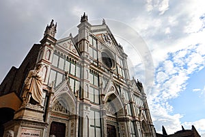 Exterior of Basilica of Santa Croce, Florence, Italy