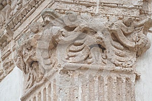 Exterior beast on corinthian capital