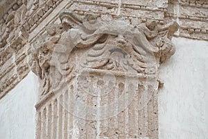 Exterior beast on corinthian capital
