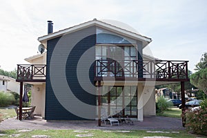 Exterior of a beautiful modern house