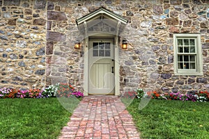 Exterior of a Beautiful Stone Cottage