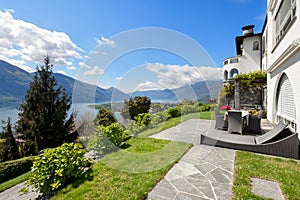 Exterior of a beautiful villa