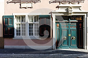 Exterior of the Beethoven House in the historic center of Bonn, Germany, Europe