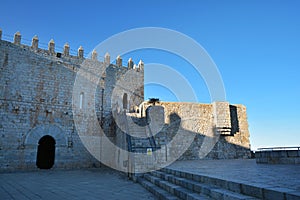 Exterior building of Peniscola Castle, Spain