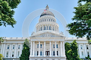 Exterior of the California State Capitol Building