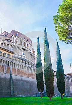 Exterior of Castel Saint`Angelo Castelo di Saint Angelo in Rom