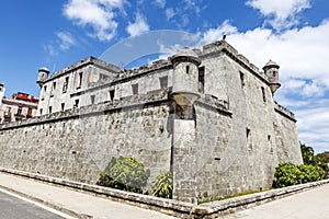 Exterior of the Castillo de la Real Fuerza fortress museum in Havana, Cuba, Caribbean photo