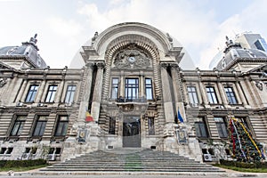 Exterior of the Cec Palace Palatul Cec in Bucharest, Romania