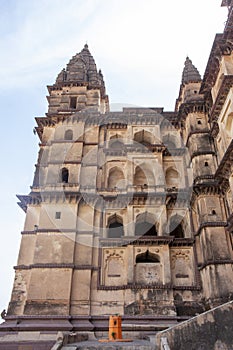 Exterior of the Chaturbhuj temple in Orchha, Madhya Pradesh, India