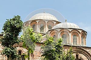 Exterior of Chora Church, Ancient Byzantine Church in Istanbul,