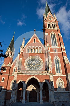 Exterior of Church of the Sacred Heart of Jesus Herz Jesu Kirche in Graz, Styria region, Austria