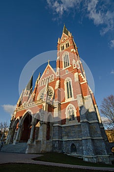 Exterior of Church of the Sacred Heart of Jesus Herz Jesu Kirche in Graz, Styria region, Austria