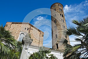 Exterior of the Church of Saint Apollinare Nuovo in Ravenna, Italy. photo