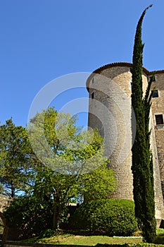Exterior of the cloisters of the Girona Cathedral Catalonia Spain  photo
