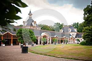 Exterior of the coach house and stables of former royal palace i