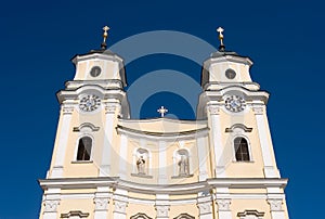 Exterior collegiate church in Mondsee