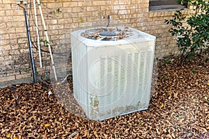 Exterior condenser unit for home HVAC
