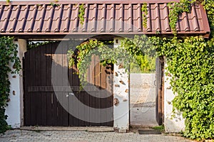 Exterior and country house - Gates and Drive of a Country Estate