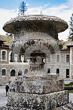 Exterior decoration of Cantacuzino Busteni Castle, Romania