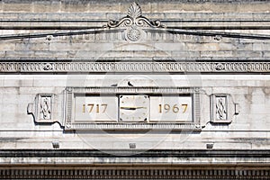 Exterior Detail of Freemasons Hall in London, UK