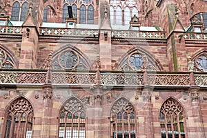 Exterior detail of Strasbourg cathedral, France
